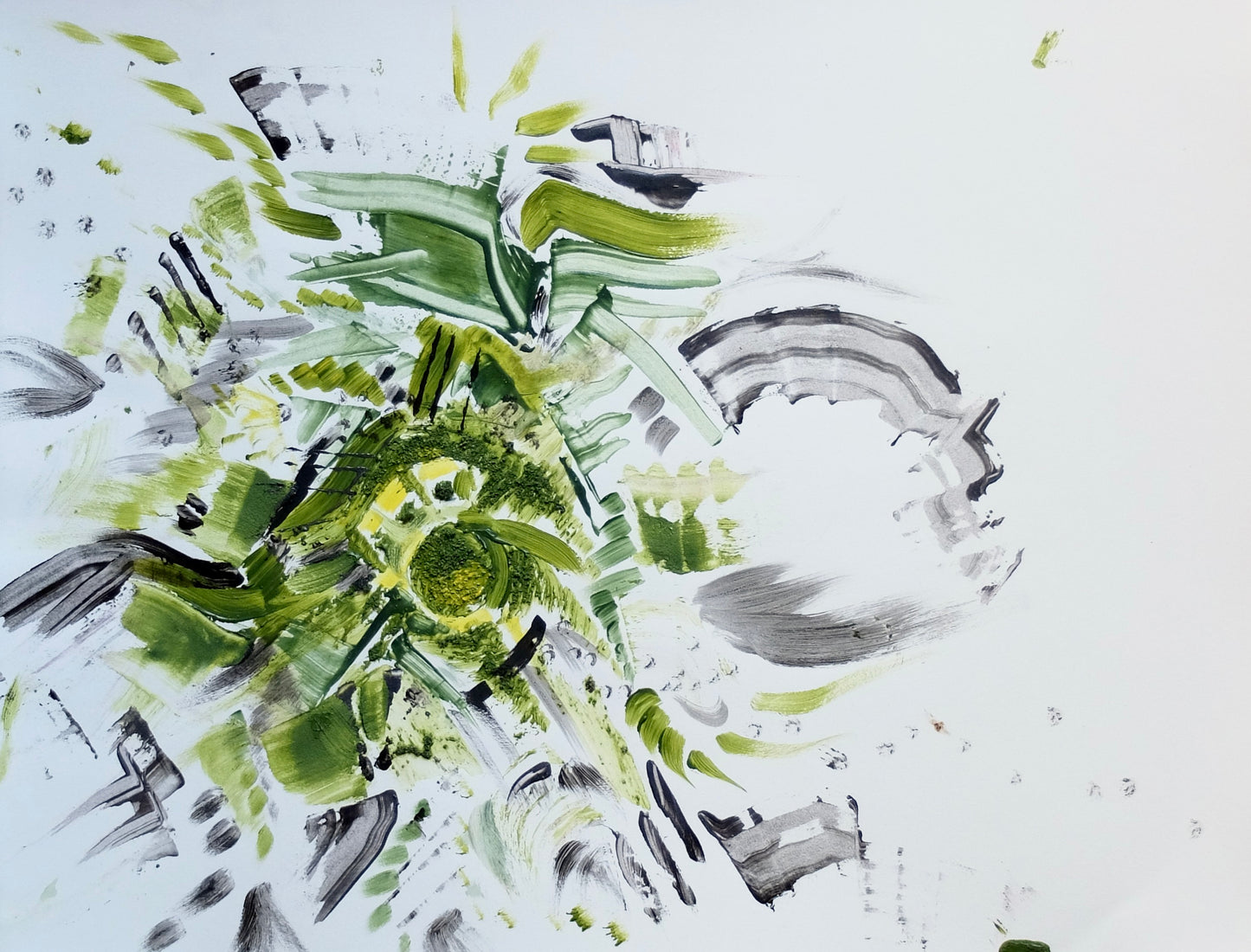 Abstract Painting on Paper