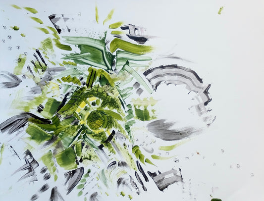 Abstract Painting on Paper