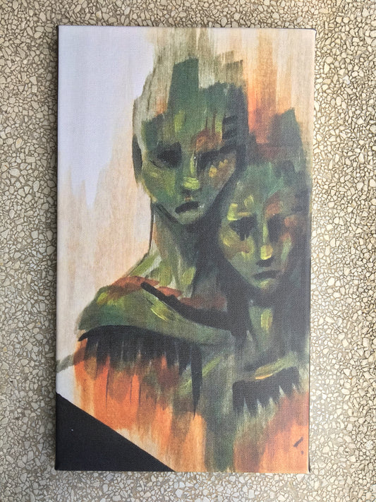 8x14in Canvas Print of Painting